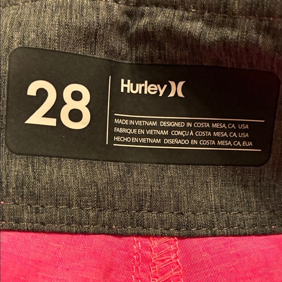 NWT Hurley One and Only Cross-Dye 20" Digital Pink Size 28 - Picture 3 of 6